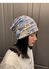 Load image into Gallery viewer, Unisex Beanie Hats Autumn Comfortable Cotton Hat Men Retro Knitted Hat Women Balaclava Sports Kerchief Bobble Hat Spring Knit Slouchy Lightweight Knit Hat Slouch Cap Casual Box Skellies Beanies Thin Bonnet Cap Autumn Casual Beanies Hat