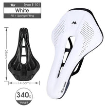 Load image into Gallery viewer, Bike Saddle Mountain Road Bike Seat PU Leather Gel Filled Cycling Cushion Comfortable Shockproof Bicycle Saddle Seat Cushion For Men Comfort Bike Saddle Anti-Slip Bicycle Saddle Waterproof Bicycle Seat For Mountain Bike Seat