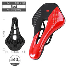 Load image into Gallery viewer, Bike Saddle Mountain Road Bike Seat PU Leather Gel Filled Cycling Cushion Comfortable Shockproof Bicycle Saddle Seat Cushion For Men Comfort Bike Saddle Anti-Slip Bicycle Saddle Waterproof Bicycle Seat For Mountain Bike Seat
