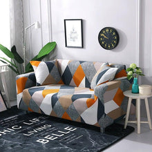 Load image into Gallery viewer, Elastic Sofa Covers for Living Room Stretch Slipcovers Sectional Couch Cover L Shape Corner Armchair Cover 1/2/3/4 Seater Slipcovers Elastic Stylish Printed Sectional Sofa Furniture Protector For Living Room