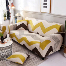 Load image into Gallery viewer, Elastic Sofa Covers for Living Room Stretch Slipcovers Sectional Couch Cover L Shape Corner Armchair Cover 1/2/3/4 Seater Slipcovers Elastic Stylish Printed Sectional Sofa Furniture Protector For Living Room