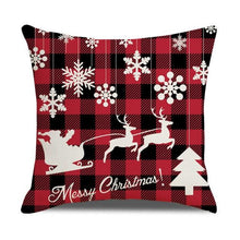 Load image into Gallery viewer, Christmas Pillow Covers Xmas Decorative Christmas Pillow Covers Christmas Decor Pillow Cases Retro Beautiful Cushion Cover Throw Pillowcase Winter Holiday Cushion Case For Home Decor 45x45CM