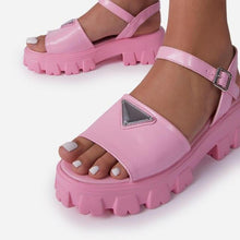 Load image into Gallery viewer, Platform Women's Sandals Summer Fashion Women Beach Classic Sandal Comfortable Beach Pool Platforms Sandals With Buckle Open Toe Ankle Strap Thick-Soled Casual Women's Shoes
