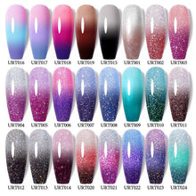 Load image into Gallery viewer, New 2022 Pink Blue Gel Nail Polish UV Color Changing Elegant Luxury Glossy Nail Design For Womens