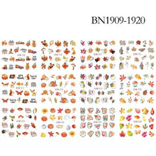 Load image into Gallery viewer, New Geometric Letter Nail Sticker Water Slider Winter Decal Christmas New Year Gift Nail Slider Temporary Tattoos Women Nail Art Stickers Water Transfer Decals Design Nail Art Supplies Manicure Acrylic Nail Foil Stencils Decorations
