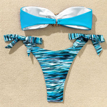 Load image into Gallery viewer, Shiny Rhinestone Strapless Bikini Female Women 2PCS Shiny Diamond Bikini Set Bra Swimsuit Bathing Suit Swimsuit Women Swimwear Two-pieces Luxury Bikini Set Bather Bathing Suit Swimwear
