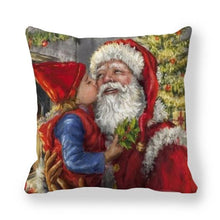 Load image into Gallery viewer, Christmas Ornaments Merry Christmas Decorations Throw Pillow Covers Santa Claus Snowman Merry Christmas Decorative Pillow Cases Home Decor Navidad Home Decor Cushion Cover Happy New Year 2022 45x45CM