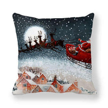 Load image into Gallery viewer, Christmas Ornaments Merry Christmas Decorations Throw Pillow Covers Santa Claus Snowman Merry Christmas Decorative Pillow Cases Home Decor Navidad Home Decor Cushion Cover Happy New Year 2022 45x45CM