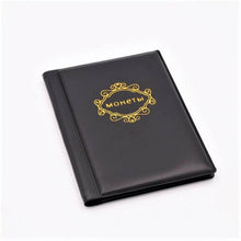 Load image into Gallery viewer, PU Leather Coin Album 10 Pages 120 Pockets Coin Album For Coins Pockets Commemorative Coin, Medallions Badges Collection Book Gifts For Friends And Coin Collectors