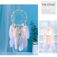 Load image into Gallery viewer, Dream Catcher Led Handmade Dream-catcher Traditional Feather Hanging Home Wall Decoration Night Dream Catchers Decor Ornament Wall Hanging Wind Chimes For Home Room Decoration
