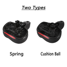 Load image into Gallery viewer, Breathable Leather Bicycle Saddle Cushion Comfortable Anti Slip And Weat Road Bike Sponge Filled Shockproof Bike Seat For Men Women Memory Foam Soft Bicycle Seats Cushion Dual Shock Absorbing Wide Bicycle Seat Replacement For Mountain Bike Road Bike