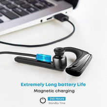 Load image into Gallery viewer, Comfortable Bluetooth Earpiece Wireless Earphone Bluetooth 5.0 Handsfree Earpiece Noise Cancelling HiFi Headset With Dual HD Mic For All Smart Phones Ear Wireless Bluetooth Sport Lightweight Headphones With Case Standby Time For Business Workout Driving