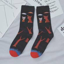Load image into Gallery viewer, Women Long Sock Cartoon Print Creative Fashion Personalized Novelty Men Women Socks Winter Warm Comfortable Cotton Socks Running Cycling Socks For Men And Women