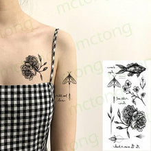 Load image into Gallery viewer, 3D Butterfly Waterproof Temporary Tattoo Sticker Snake Flowers Elegant Small Popular Tattoo For Womens Mens