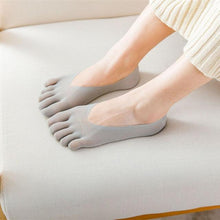 Load image into Gallery viewer, Women Summer Five-Finger Socks Ultrathin Funny Toe Invisible Sock With Silicone Anti-Skid Breathable Anti-Friction For Women