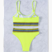 Load image into Gallery viewer, Swimwear Women Ribbed Bathing Suit Female Push Up Bikini Set Women's Bathing Suit Lace up Bikini Ribbed Two Piece Swimsuit Beachwear High Waist Bikini Women's Swimsuit
