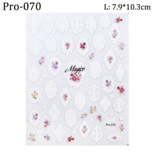 Load image into Gallery viewer, 5D Sweater Nail Sticker Acrylic Engraved Winter Charm Designs Beauty Cloth Christmas Patterns Nails Art Decoration Tools Nail Art Stickers Decor Tip Transfer Nail Decals Sticker For Pretty Girl Self-Adhesive Nail Decals Designer Nail Stickers