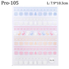 Load image into Gallery viewer, 5D Sweater Nail Sticker Acrylic Engraved Winter Charm Designs Beauty Cloth Christmas Patterns Nails Art Decoration Tools Nail Art Stickers Decor Tip Transfer Nail Decals Sticker For Pretty Girl Self-Adhesive Nail Decals Designer Nail Stickers