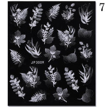 Load image into Gallery viewer, White Embossed Flower Lace 5D Sticker Decal Wedding Nail Art Designs Floral Flower Transfer Decal Geometry 3D Wave Design Decoration for Women Girls Tape Nail Art Stickers Decal Decoration Geometry Transfer Decals Nail Art Decorations Decoration Decal