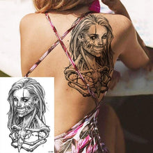 Load image into Gallery viewer, Big Black Tiger Tattoos Waterproof Leopard Tatoos Large Monster Body Arm Legs Tattoo Cool Tiger Face Temporary Tattoos For Women Men