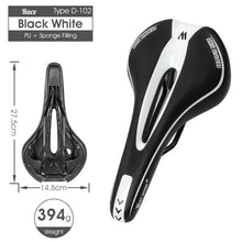 Load image into Gallery viewer, Bike Saddle Mountain Road Bike Seat PU Leather Gel Filled Cycling Cushion Comfortable Shockproof Bicycle Saddle Seat Cushion For Men Comfort Bike Saddle Anti-Slip Bicycle Saddle Waterproof Bicycle Seat For Mountain Bike Seat