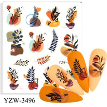 Load image into Gallery viewer, Water Decal Nail Art Decorations Nail Sticker Tattoo Full Cover Beauty Decals Manicure Supplies Accessories Women Kids Girls Manicure Decoration Nail Art Supplies 3D Self-Adhesive Nail Decals Designer Nail Stickers for Acrylic Nails