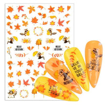 Load image into Gallery viewer, Water Decal Nail Art Decorations Nail Sticker Tattoo Full Cover Beauty Decals Manicure Supplies Accessories Women Kids Girls Manicure Decoration Nail Art Supplies 3D Self-Adhesive Nail Decals Designer Nail Stickers for Acrylic Nails