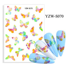 Load image into Gallery viewer, Water Decal Nail Art Decorations Nail Sticker Tattoo Full Cover Beauty Decals Manicure Supplies Accessories Women Kids Girls Manicure Decoration Nail Art Supplies 3D Self-Adhesive Nail Decals Designer Nail Stickers for Acrylic Nails
