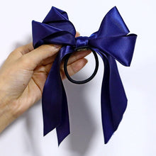 Load image into Gallery viewer, Bow-Knot Elastic Hair Bands Accessories Fashion Hair Band Long Ribbon Bow Ponytail Hair Tie Scrunchies Ponytail Holder Accessories for Women And Girls