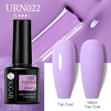Load image into Gallery viewer, Matte Pink Blue Gel Nail Polish Semi Permanent LED Nail Art Design Elegant Warm Colors For Womens