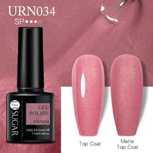 Load image into Gallery viewer, Matte Pink Blue Gel Nail Polish Semi Permanent LED Nail Art Design Elegant Warm Colors For Womens