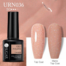 Load image into Gallery viewer, Matte Pink Blue Gel Nail Polish Semi Permanent LED Nail Art Design Elegant Warm Colors For Womens