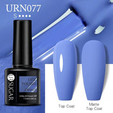 Load image into Gallery viewer, Matte Pink Blue Gel Nail Polish Semi Permanent LED Nail Art Design Elegant Warm Colors For Womens
