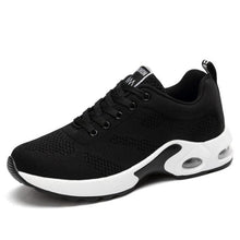 Load image into Gallery viewer, Womens Red Sneakers Air Cushion Shoes Woman Mesh Sneakers Breathable Flats Womens Casual Air Cushion Sneakers Lightweight Non Slip Sport Jogging Gym Fitness Workout Tennis Walking Espadrilles