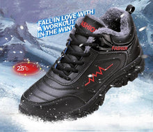 Load image into Gallery viewer, Winter Womens Mens Boots Shoes Plush Warm Sneakers Outdoor Waterproof Ankle Snow Boots Casual Leather Hiking Boots Outdoor Trekking Boot Mid Hiker Boot For Mens
