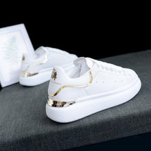 Load image into Gallery viewer, New Fashion White High Quality Women's White Thick Soled Sports Casual Couple Shoes Summer Lace-Up Trainers Gym Tennis Running Breathable High Quality Sneakers