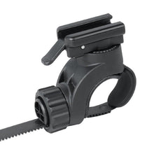 Load image into Gallery viewer, Bicycle Headlight Holder Front LED Lamp Buckle Quick Mount Release Helmet Adaptor Bracket Light Switch 360°Rotation Flashlight Mount Holder Bicycle Cycle Bike Front Torch Mount LED Headlight Holder Clip Clamp Rubber For Diameter Flashlight