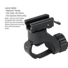 Load image into Gallery viewer, Bicycle Headlight Holder Front LED Lamp Buckle Quick Mount Release Helmet Adaptor Bracket Light Switch 360°Rotation Flashlight Mount Holder Bicycle Cycle Bike Front Torch Mount LED Headlight Holder Clip Clamp Rubber For Diameter Flashlight
