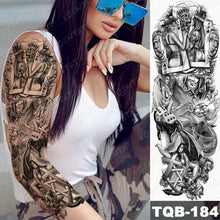 Load image into Gallery viewer, Full Women Man Realistic Waterproof Temporary Tattoo Tiger Stickers Luxury Big Design For Arm Thigh