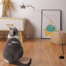 Load image into Gallery viewer, Funny Feather Bird with Bell Cat Stick Toy for Kitten Playing Teaser Wand Toy Cat Supplies Interactive Wiggle Moving Cat Kicker Toy with Plush Interactive Cat Toys Fun Toy For Cat Exercise
