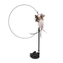 Load image into Gallery viewer, Funny Feather Bird with Bell Cat Stick Toy for Kitten Playing Teaser Wand Toy Cat Supplies Interactive Wiggle Moving Cat Kicker Toy with Plush Interactive Cat Toys Fun Toy For Cat Exercise
