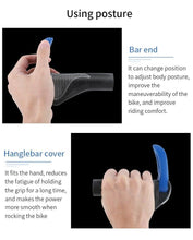 Load image into Gallery viewer, Bicycle Handlebar Grips Cycling Bicycle Accessories Non-Slip Bicycle Handlebar Grips Bike Handle Ergonomic Shockproof Bicycle Handle Grip With Adjustable Aluminum Lock For Mountain Bike