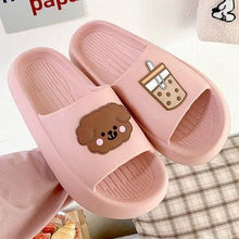 Load image into Gallery viewer, Women Flip Flops Indoor Soft Non Slip Slippers Summer Fashion New Flat Beach Casual Cats Dogs Shoes Open Toe Soft Slippers Soft Shower Bath Pool Gym House Slipper