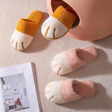 Load image into Gallery viewer, Women Winter Warm Slippers Indoor Bedroom House Flat Floor Plush Shoes Non Slip Fluffy Slippers Cute Cat Fur Slippers Slip on Memory Foam House Outdoor Indoor Warm Fuzzy Plush Fleece Lining Bedroom Comfy Home Living Room Shoes