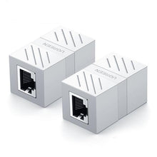 Load image into Gallery viewer, Elegant Small RJ45 Network Coupler Connector Cat7/6/5e Ethernet Adapter 8P8C Network Extender Extension Cable For Ethernet Cable Adapter Female To Female Black