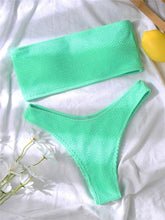 Load image into Gallery viewer, Women One-Shoulder Bikini Swimsuit Women Push Up Swimwear Women's Bathing Suit Comfortable Bikini Ribbed Two Piece Swimsuit Bikini Set Summer Bathing Suit Beach Wear Swimming Suit