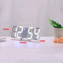 Load image into Gallery viewer, 3D Large LED Digital Wall Clock Date Time Celsius Nightlight Display Table Desktop Clocks 3D Digital Alarm Clock Modern Design LED Wall Desk Clocks 12/24H Time /Date/ Temperature Display Nightlight /Brightness Adjustable/ Alarm Clock For Living Room