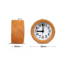 Load image into Gallery viewer, USB/AAA Powered LED Digital Clock Wooden Alarm Clock Table Clock Wooden Digital Alarm Clock with Wireless Charging 3 Alarms LED Display Sound Control and Snooze Dual for Bedroom Bedside Office Voice Control Electronic Clock Desktop Decor