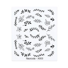 Load image into Gallery viewer, French Line Nail Water Decal Flower Marble Leaf Girl Stickers on Nails Water Ink Transfer Slider Nail Stickers Decor Kids Nails Art Decoration Nail Strips Shiny French Tip Guides Stickers French Nail Stickers Form Fringe Guides
