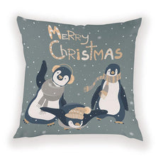 Load image into Gallery viewer, New Year Christmas Decorations Pillows Cover Christmas Décor for Home Christmas Tree Snowflake Snowman Reindeer Home Decor Throw Pillow Case Cushion Cover Santa Merry Christmas Gift Xmas 45x45cm